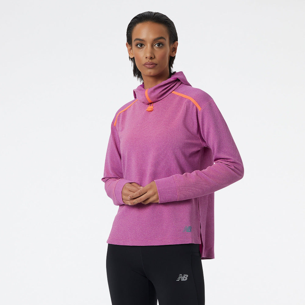 New Balance Women's Q Speed Shift Hoodie - Lightweight Running Jacket for Women, Breathable & Moisture-Wicking - Perfect for Jogging, Gym Workouts & Outdoor Activities