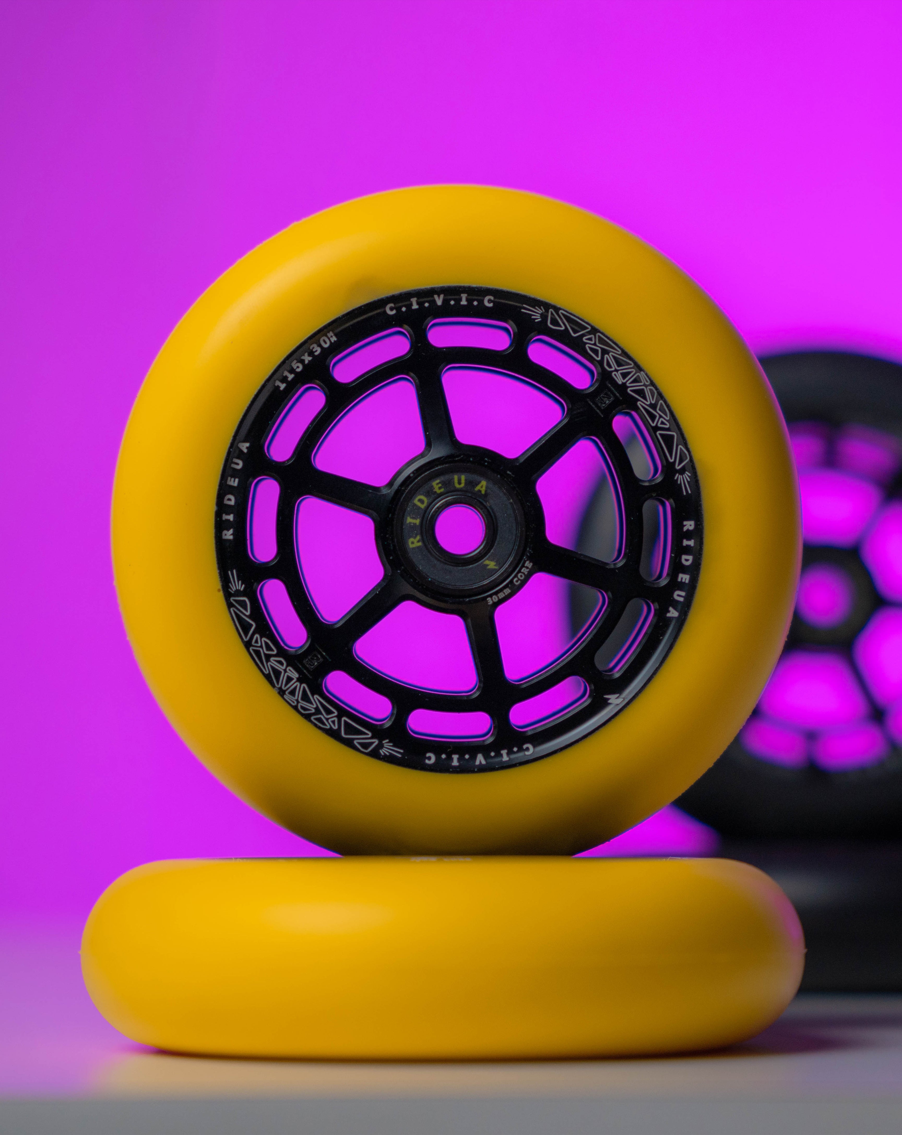UrbanArtt Civic Wheels 110mm - High Performance Skateboard Wheels for Smooth Riding | Perfect for Street Skating and Commuting