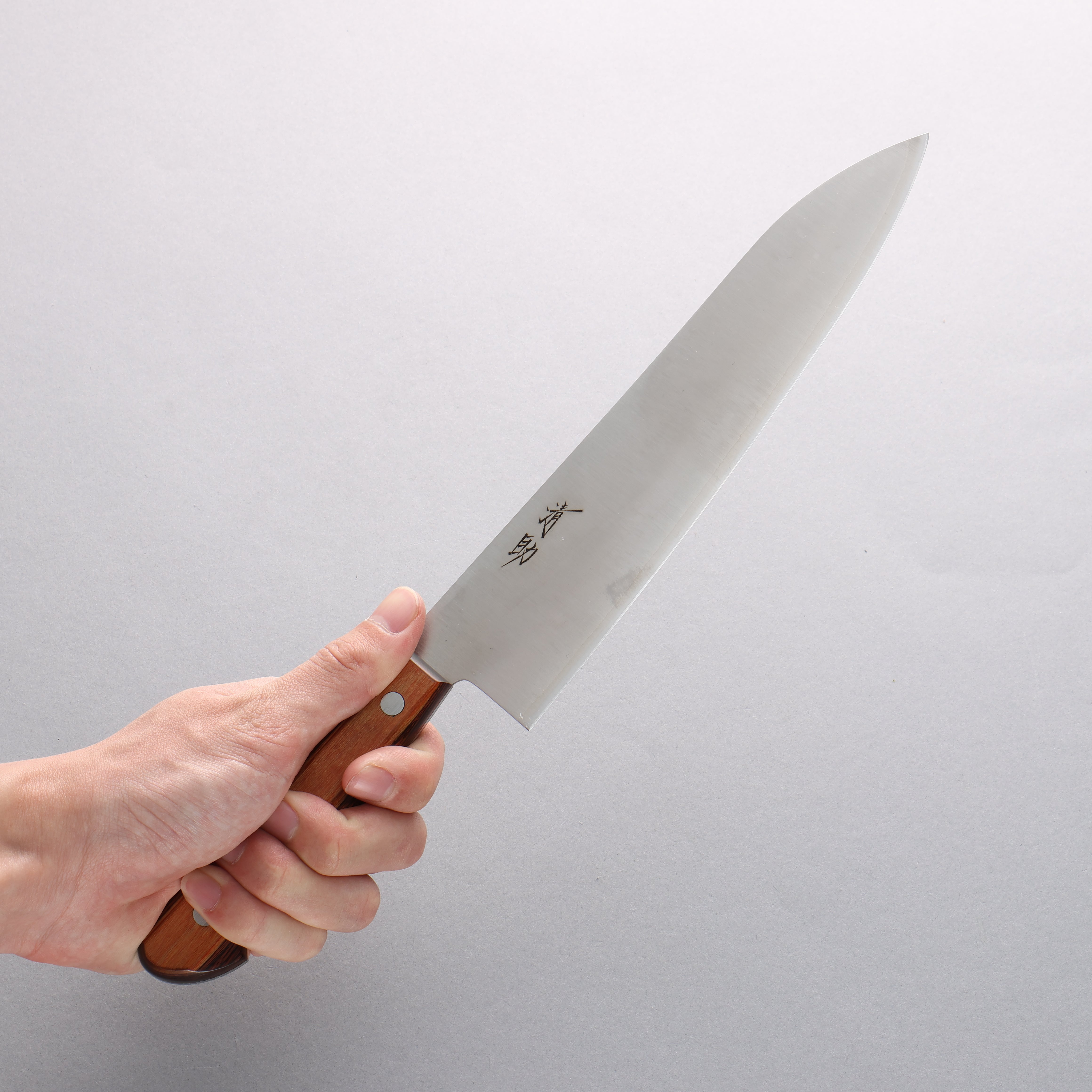 Premium Seisuke SLD Migaki Polish Finish Gyuto 210mm Japanese Chef Knife with Light Brown Pakka Wood Handle - Perfect for Sushi, Meat Slicing & Professional Kitchen Use