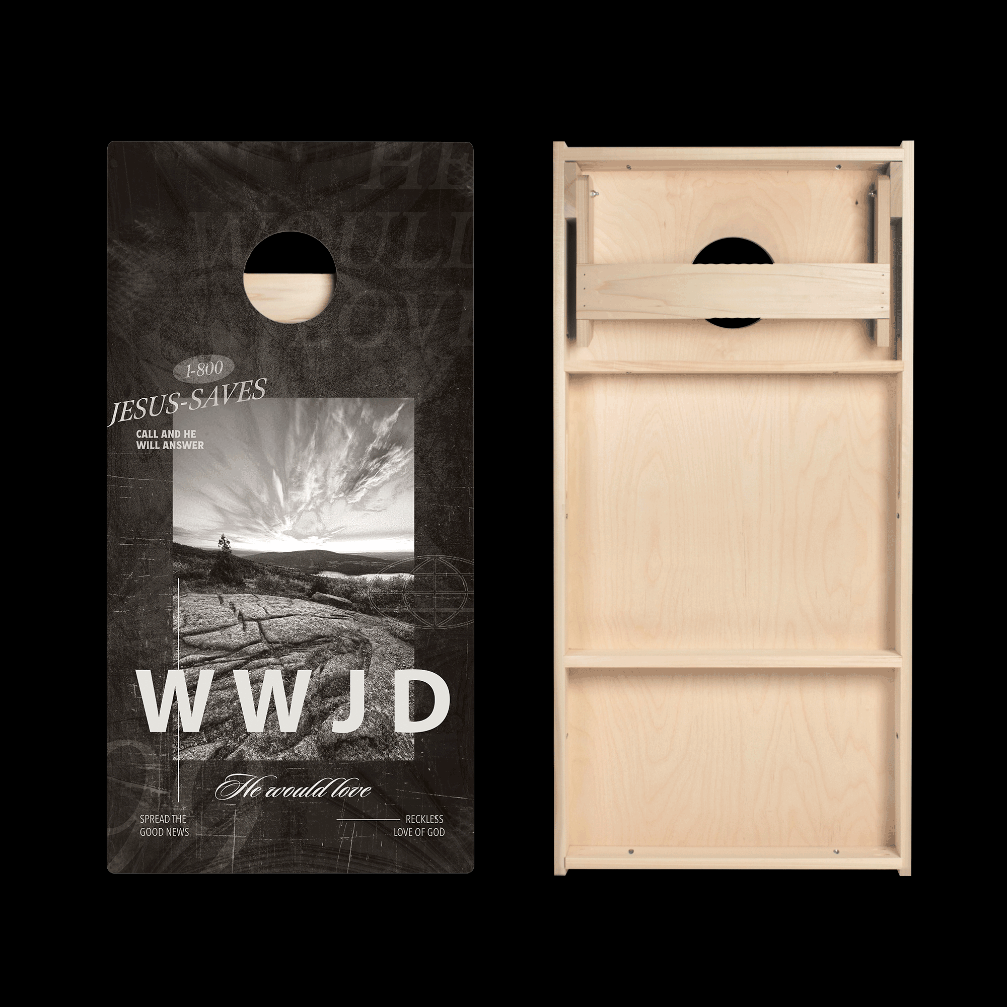 WWJD Limited Edition Star Cornhole Boards Set - Perfect for Backyard Parties, Tailgating & Outdoor Games | Official Release 04.25