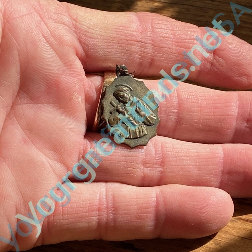 Vintage Copper Catholic Devotional Metal Pendant Necklace - Religious Cross Charm for Women & Men - Perfect for Church, Prayer & Spiritual Gifts