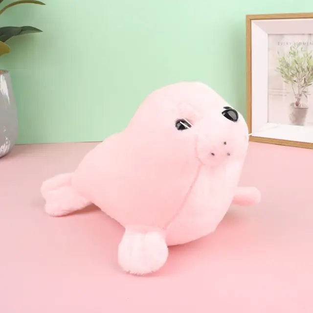 Adorable Kawaii Baby Seal Plush Toy - Soft Stuffed Animal for Kids, Gifts, Nursery Decor & Cuddling