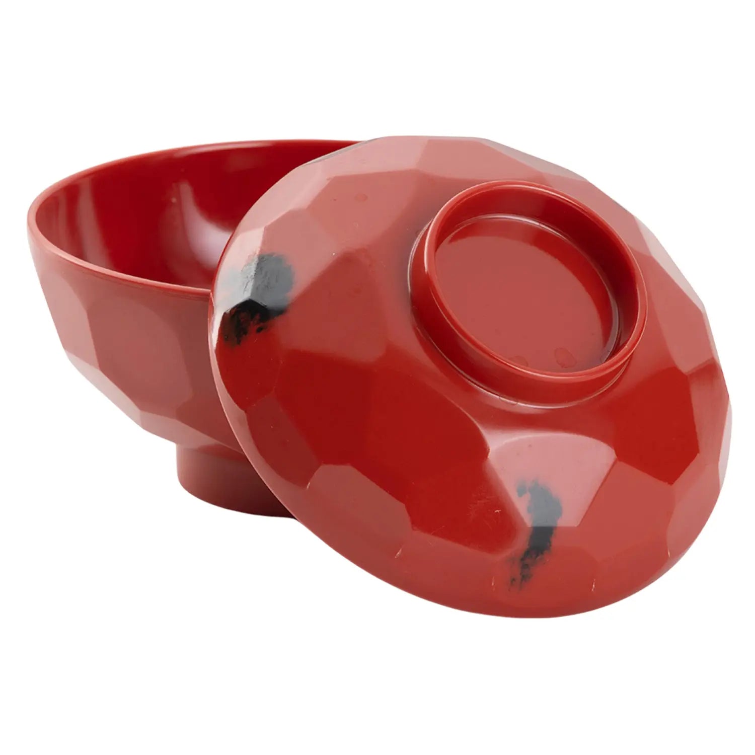 Entec Melamine Kikko Pattern Soup Bowl 12cm - Durable & Lightweight Japanese-Style Bowl for Ramen, Noodles, and Soup - Perfect for Home, Restaurant, and Outdoor Use