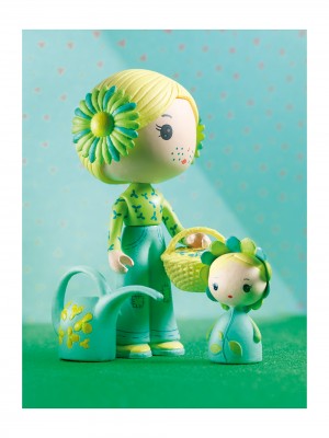 Djeco Tinyly Flore & Bloom - Adorable Miniature Floral Puzzle Game for Kids, Perfect for Travel & Family Fun | Educational Toy for Ages 3+