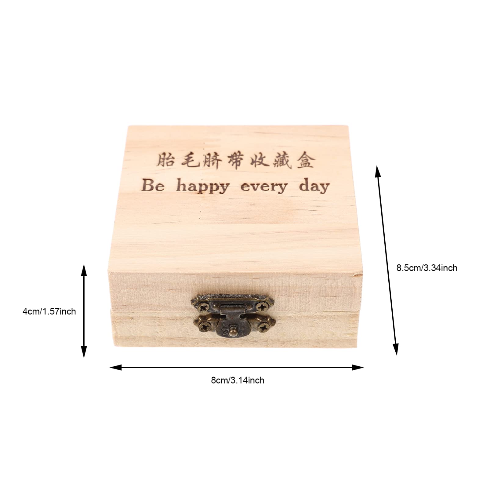 DOITOOL Baby Teeth Keepsake Box - Wooden First Tooth Holder with 2 Glass Bottles for Baby Hair & Teeth Storage - Perfect for Childhood Memories & Milestone Organizing - Ideal for Newborns, Toddlers & Parents