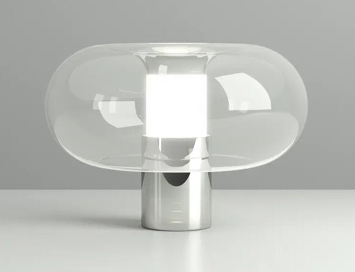 Fontanella Table Lamp by FontanaArte - Modern LED Bedside Lamp for Living Room, Bedroom & Office - Adjustable Brightness & Warm White Light