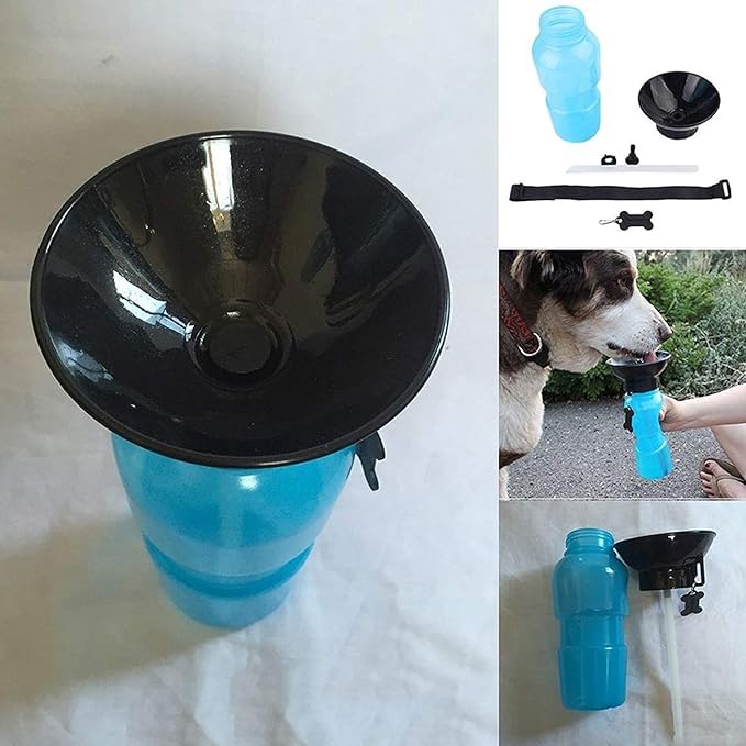 **SWIMERO 18oz Portable Dog Water Bottle & Bowl - Leak-Proof Travel Water Dispenser for Dogs, Auto-Fill Pet Mug - Perfect for Hiking, Camping & Outdoor Adventures**