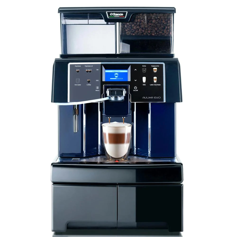Saeco Aulika EVO Top Super Automatic Espresso Machine - Open Box/Demo Model - Perfect for Home Baristas & Coffee Shops