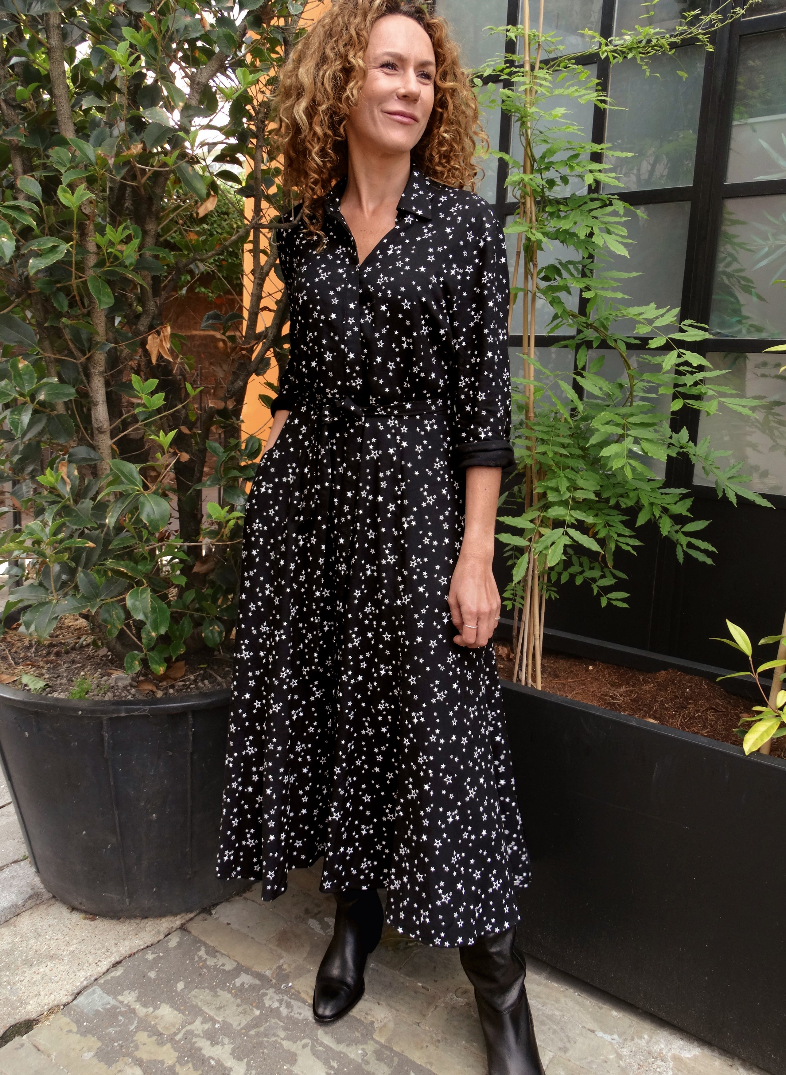Isabella Floral Midi Dress for Women - Elegant Summer Party & Wedding Guest Dress