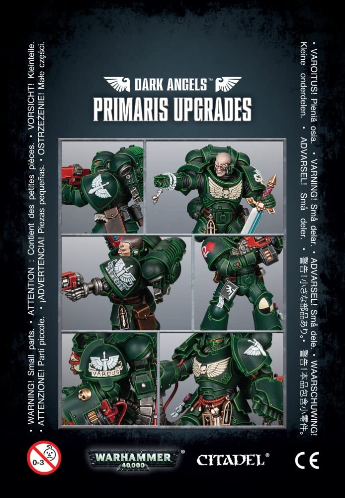 Games Workshop Dark Angels Primaris Upgrades - Warhammer 40K Space Marine Customization Kit for Tabletop Gaming & Miniature Painting