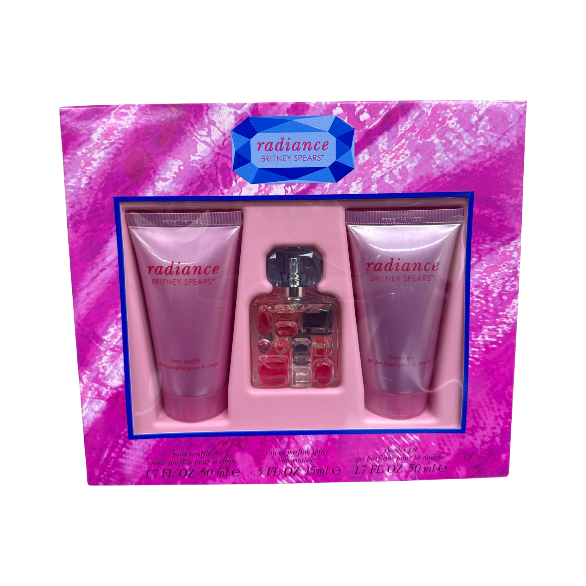 Britney Spears Radiance 3-Piece Gift Set - 15ML EDP Perfume Spray + 50ML Body Souffle + 50ML Shower Gel for Women | Perfect Birthday, Anniversary & Valentine's Day Gift Set