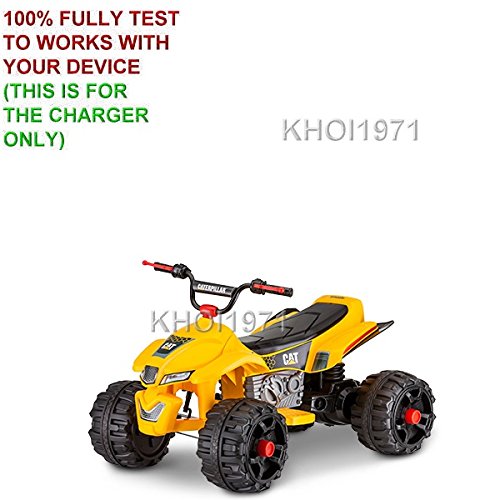 KT1214 Kid TRAX CAT Quad 12V Battery Charger | KHOI1971 Wall AC Adapter Replacement | Compatible with Ride-On Toys | Perfect for Kids' Electric Vehicles & Outdoor Play