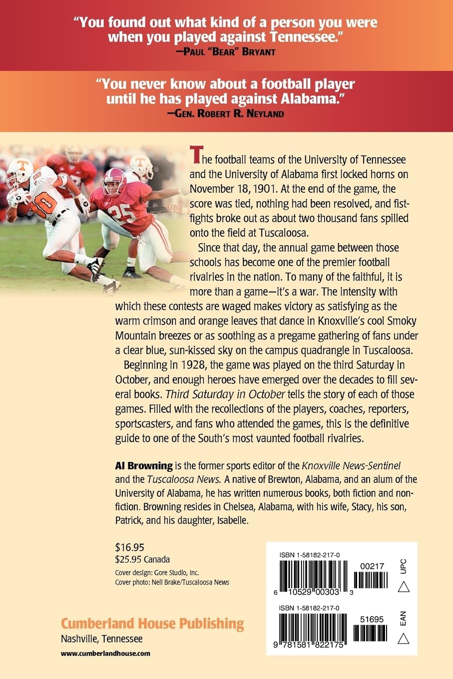 The Game-By-Game Story of the South's Most Intense Football Rivalry - Third Saturday in October | College Football History Book | Perfect for Sports Fans & Rivalry Enthusiasts
