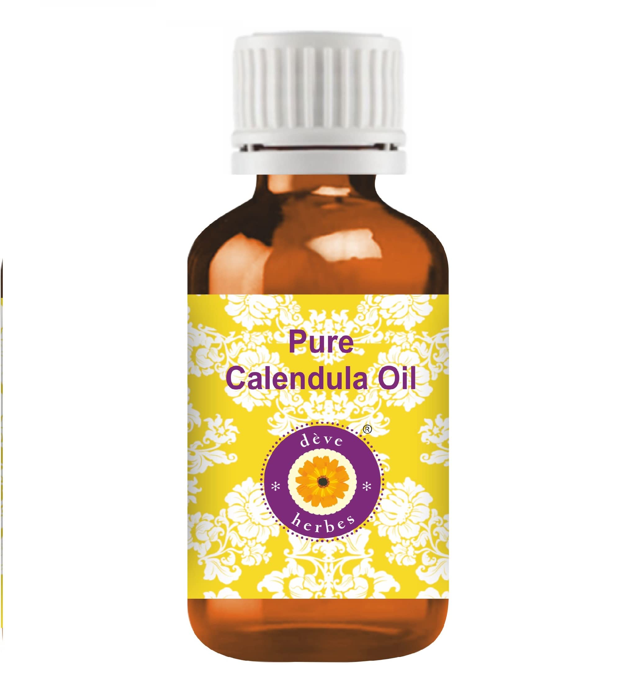 Pure Calendula Oil (Calendula Officinalis) - 100% Natural Therapeutic Grade Herbal Oil - 15ml Bottle for Skin Care, Aromatherapy & Massage - Soothes Dry Skin & Promotes Healing