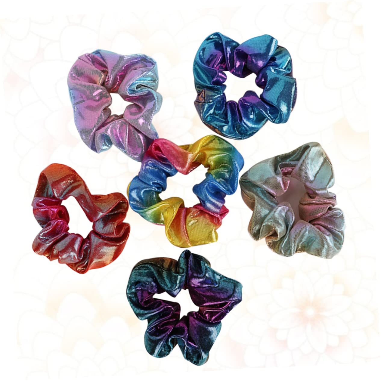 6 Pcs Stretchy Fabric Hair Ties - Soft Elastic Ponytail Holders for Women & Girls | Perfect for School, Workout, Yoga and Daily Styling