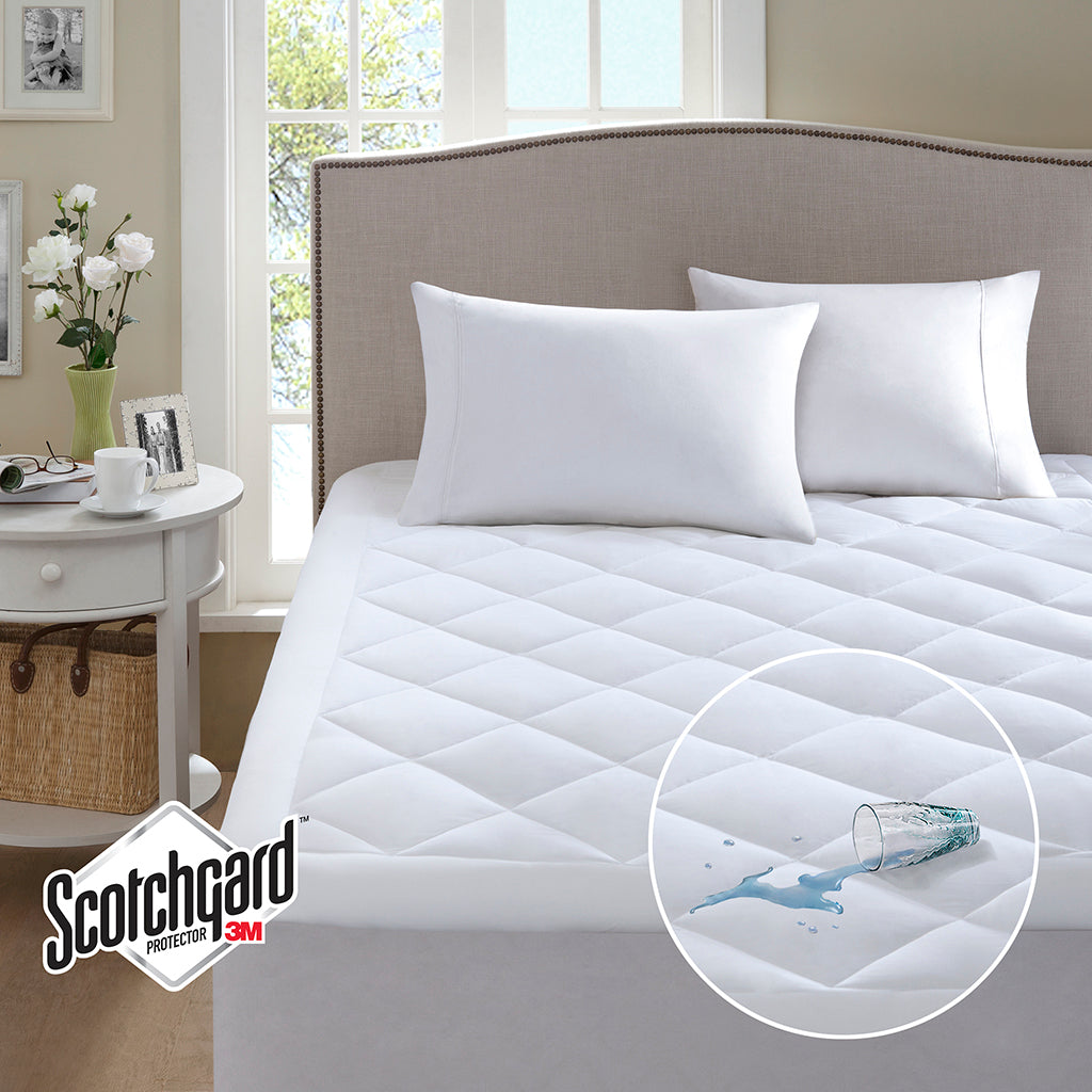 Waterproof Mattress Protector with Deep Pockets - Queen Size, Hypoallergenic & Breathable - Ideal for Bedwetting, Spills & Allergies (Fits Mattress Up to 18