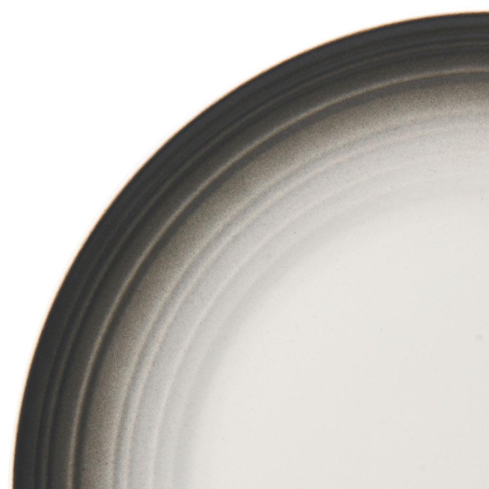 Swirl Ombre Graphite 4-Piece Dinnerware Set - Elegant Plates, Bowls & Mugs for Modern Dining, Entertaining & Home Decor