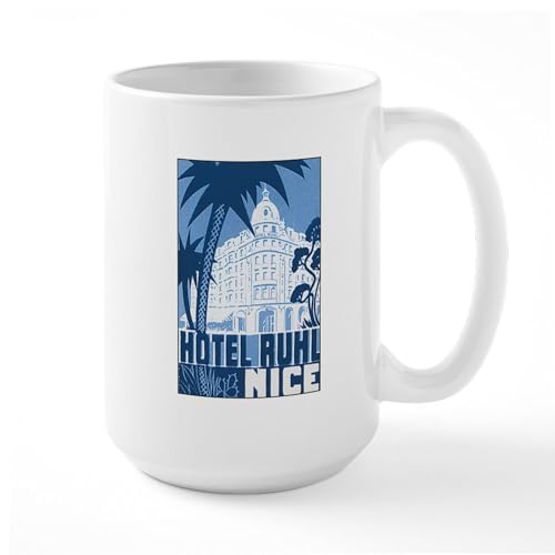 White - Nice France Large Mug