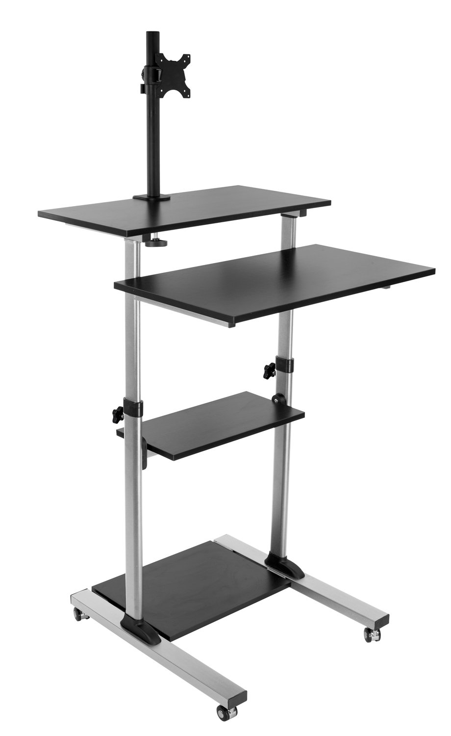 Mount-It! Mobile Computer Cart with Adjustable Monitor Mount for 32