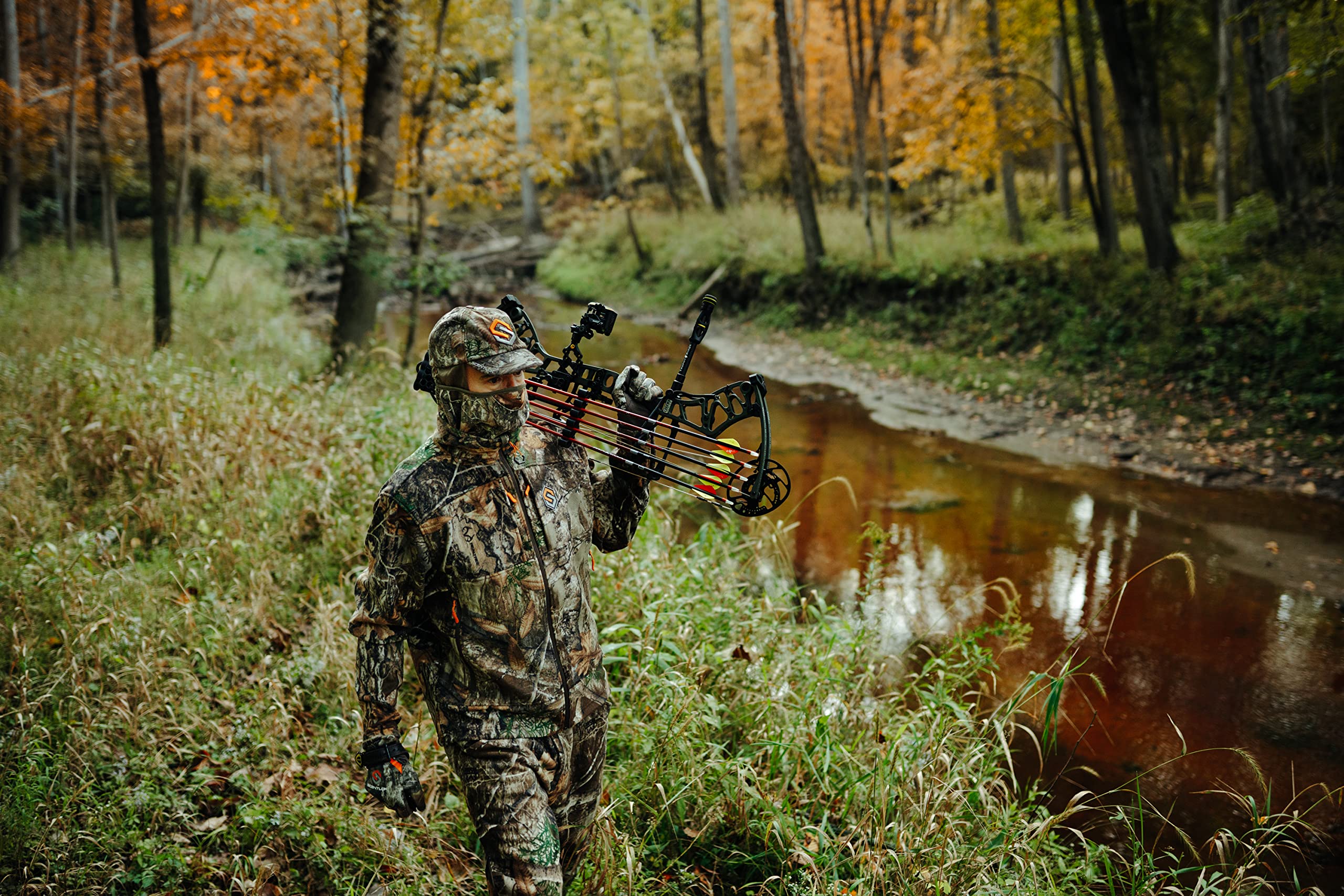 ScentLok Midweight Fleece Scent Control Hunting Pants for Men - Stealth Camo Design for Deer & Turkey Hunting | Warm & Odor-Eliminating Base Layer for Cold Weather Hunting Gear
