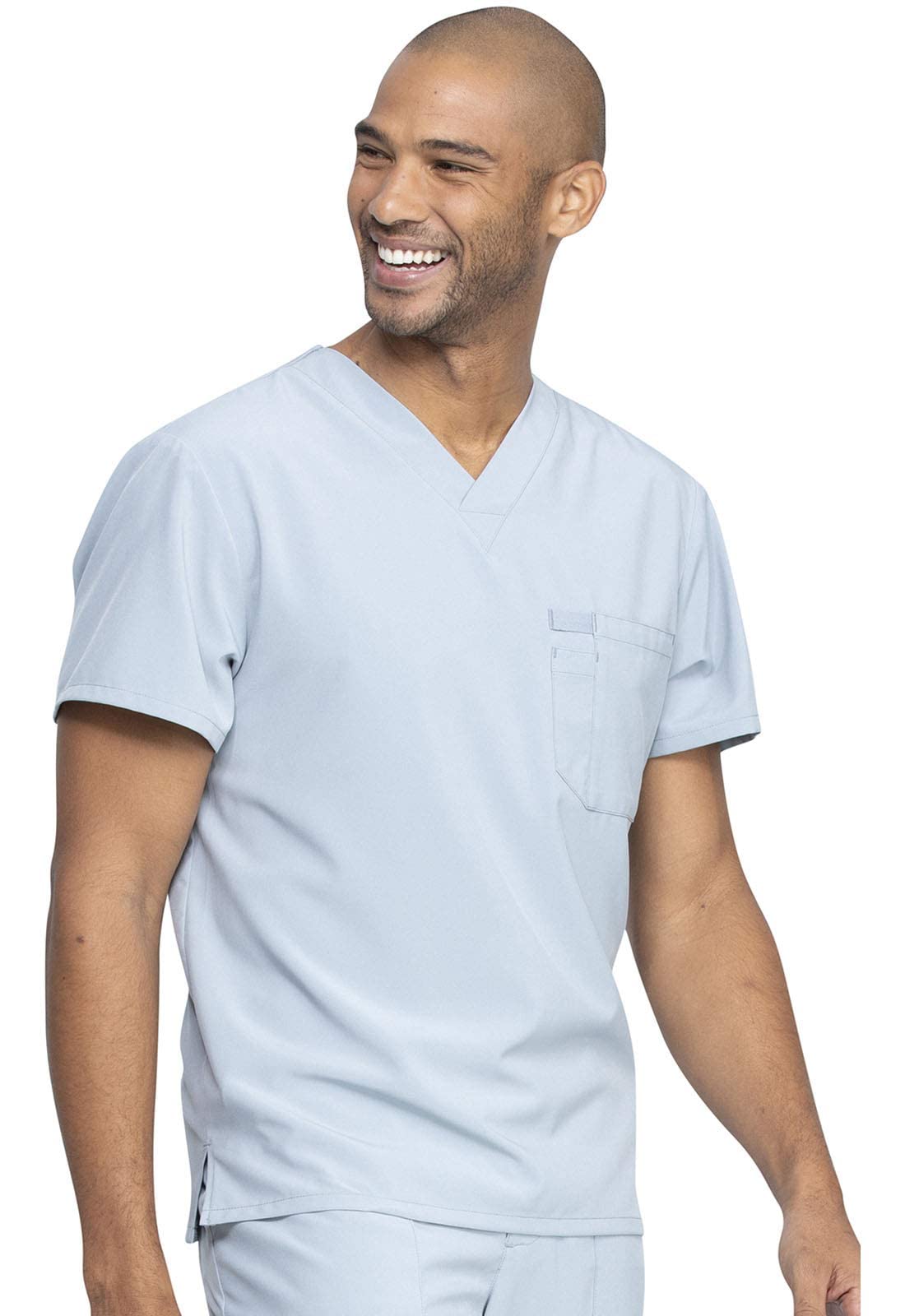 Dickies EDS Essentials Men's Scrubs Top - Tuckable V-Neck Work Shirt DK635 for Nurses, Doctors & Healthcare Professionals