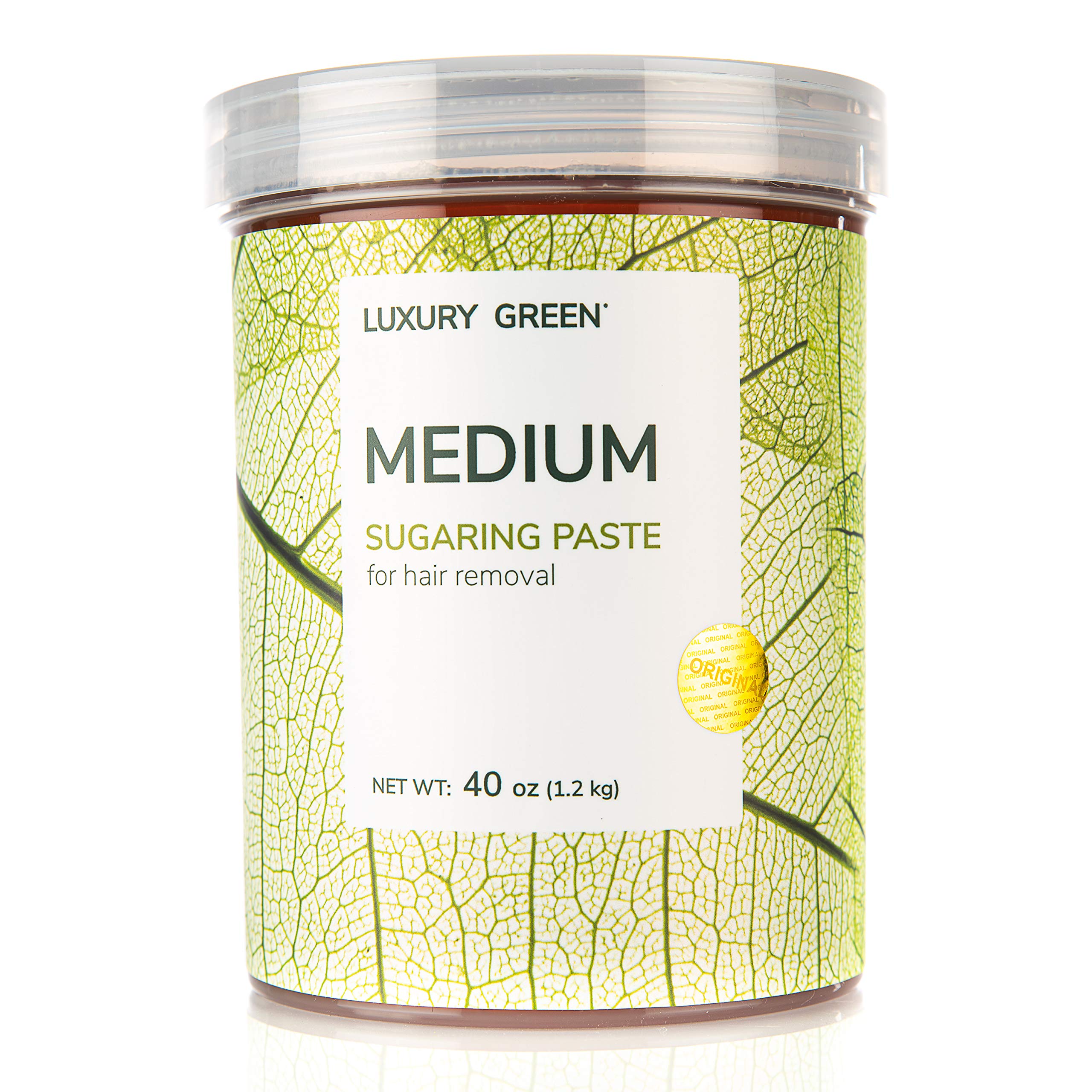 Premium Sugaring Paste - Medium Strength, All-Natural Hair Removal Wax for Legs, Arms, Bikini & Full Body | Gentle Exfoliation for Smooth Skin | At-Home Salon Quality Hair Removal Solution