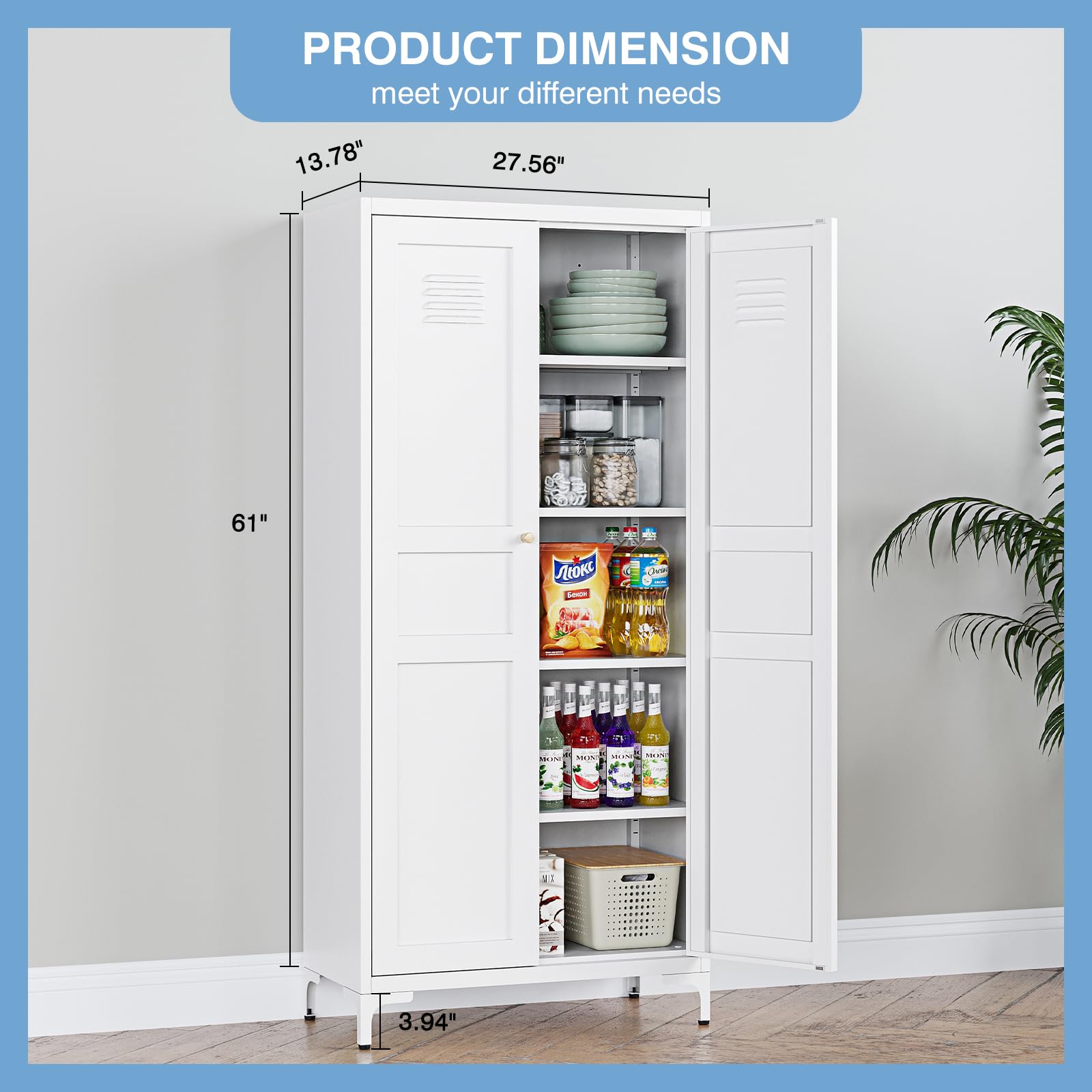 White Pantry Cabinet 61