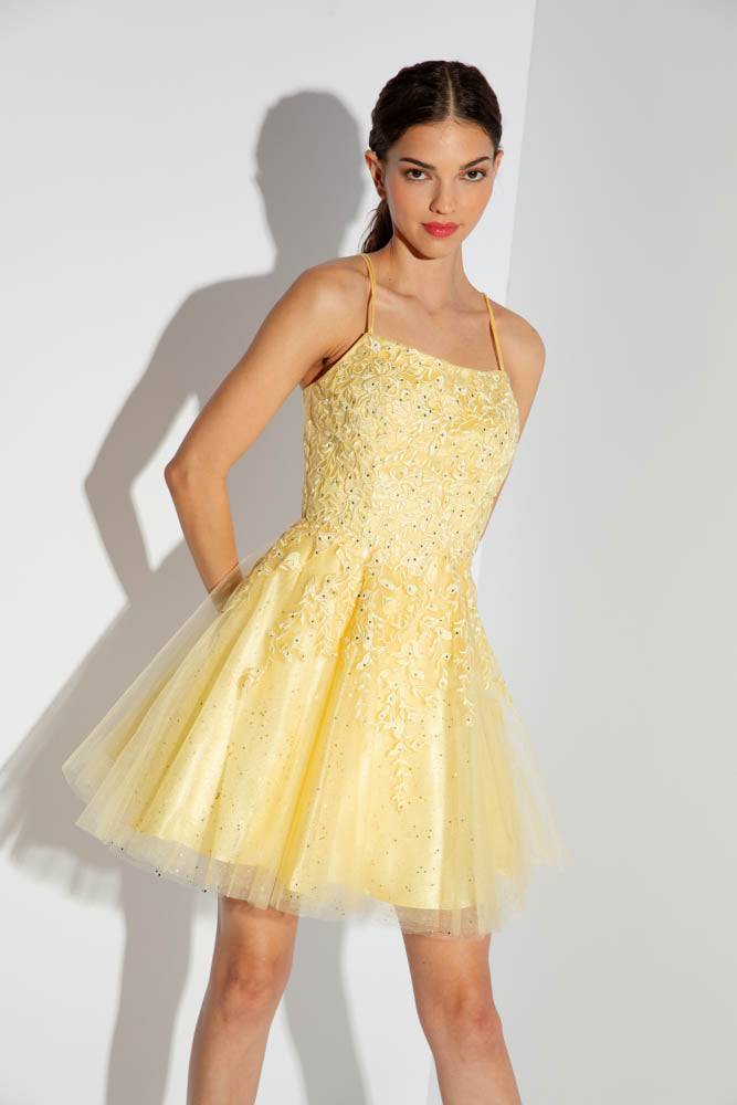 Eureka 9727 Floral Sequin Short Dress for Women - Party, Cocktail, Evening & Special Occasions