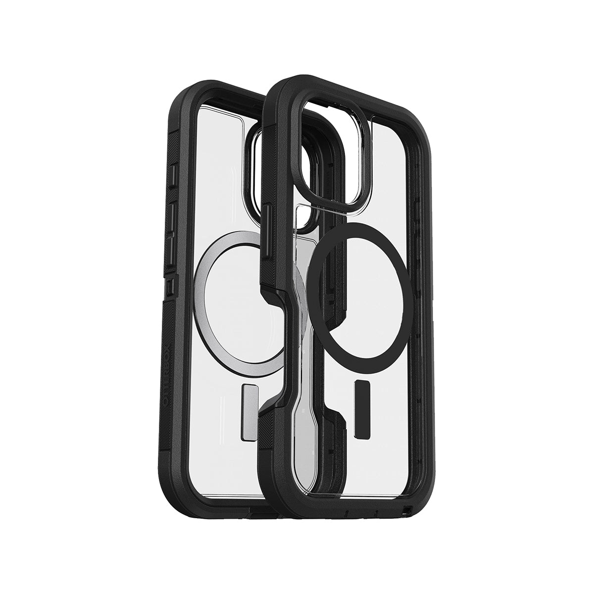 OtterBox Defender XT Clear Protective Case for iPhone 16 - Shockproof & Drop Protection (Clear/Black) | Perfect for Outdoor Adventures, Work & Daily Use