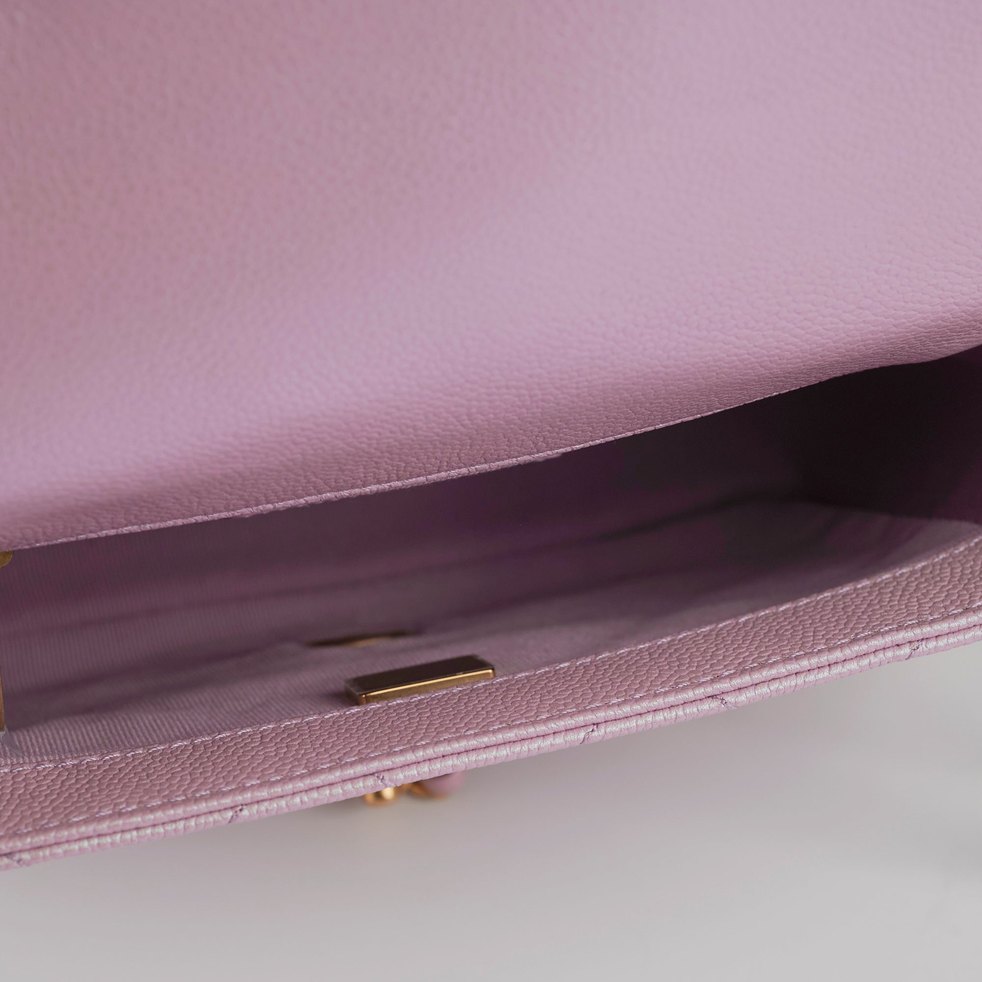 Chanel Caviar Leather My Perfect Square Mini Bag Iridescent Pink with Microchip - Perfect for Evening Parties, Date Nights & Luxury Fashion Accessories