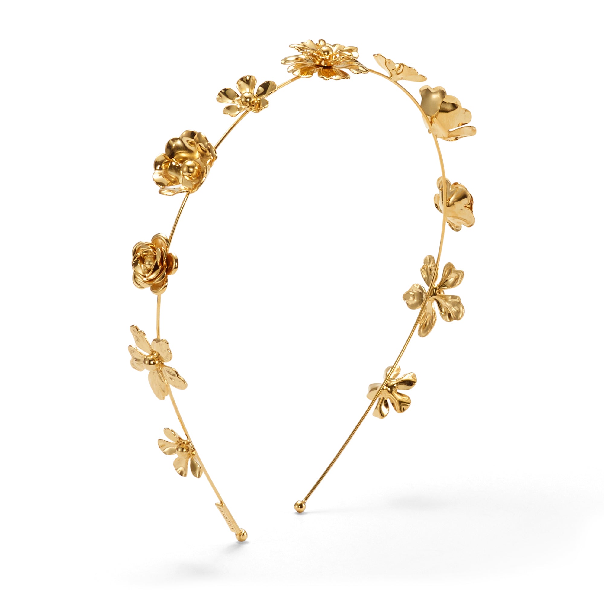Penelope Floral Headband for Women - Elegant Boho Hair Accessories for Weddings, Parties & Everyday Wear | Adjustable Vintage Style Head Wrap with Silk Flowers
