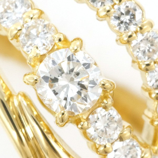 18K Yellow Gold Diamond Ring for Women - Elegant Solitaire Engagement & Wedding Band - Perfect for Proposals, Anniversaries, and Special Occasions