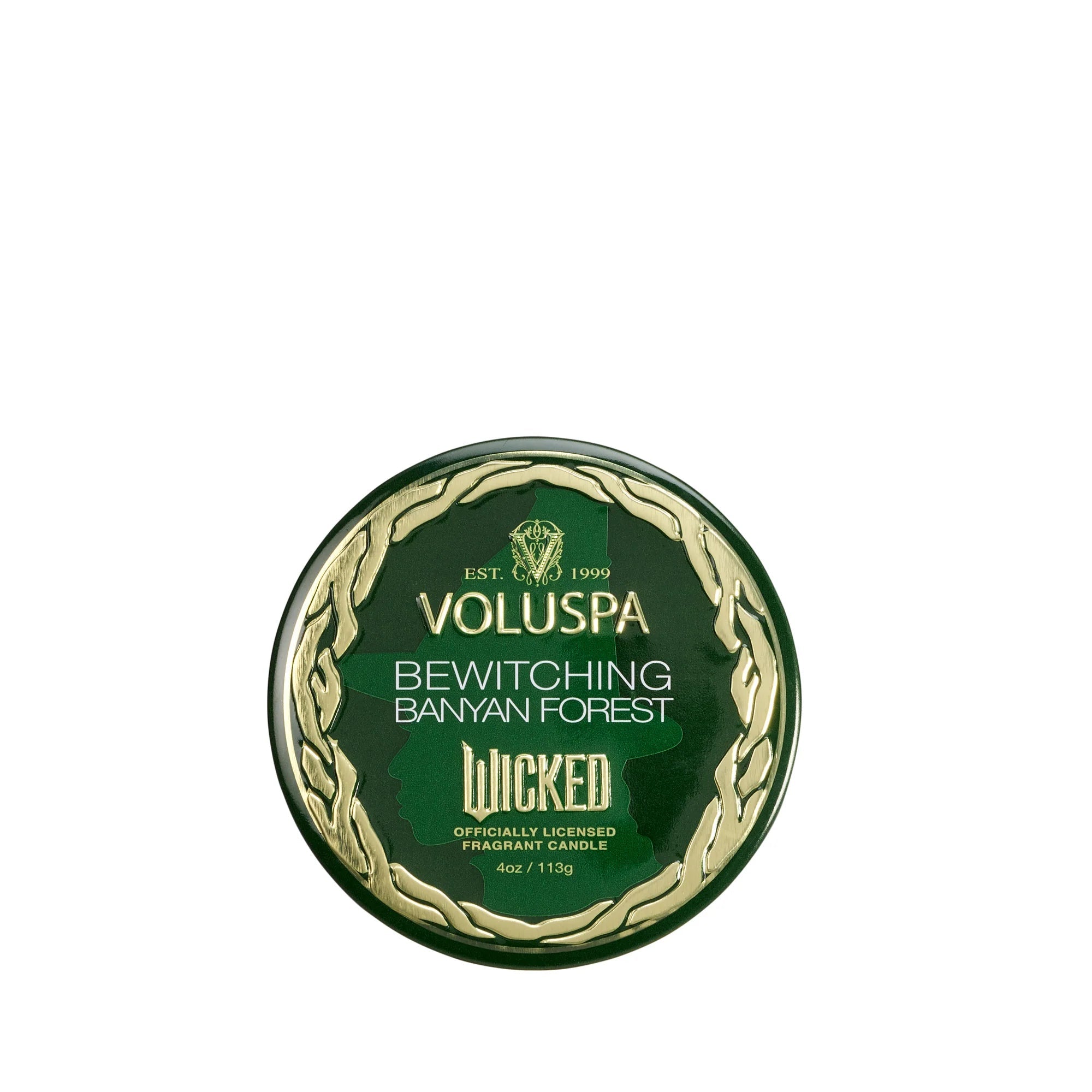 Bewitching Banyan Forest Mini Tin Candle - Wicked Collection Scented Soy Wax for Home Decor, Gifts & Relaxation - Perfect for Meditation, Spa Nights & Cozy Evenings