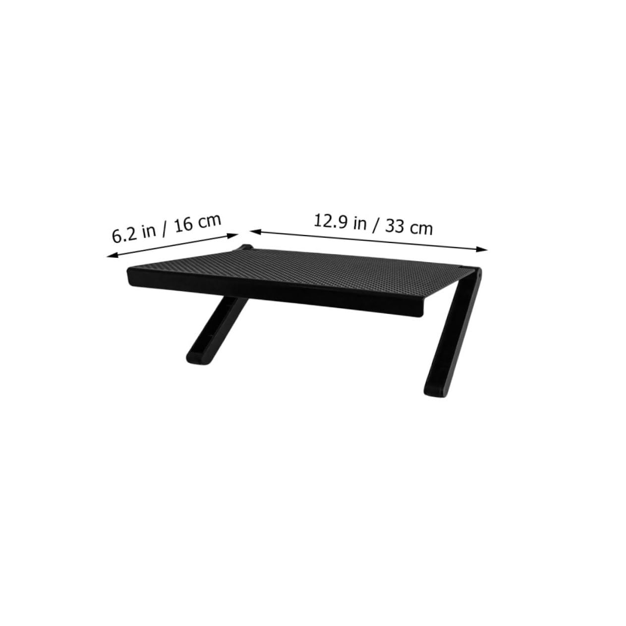 LALADEFIEE 3-Pack ABS Plastic Shelf for Computer Screen, LCD TV, Laptop Stand, Tabletop Organizer - Perfect for Home Office, Living Room, and Bedroom