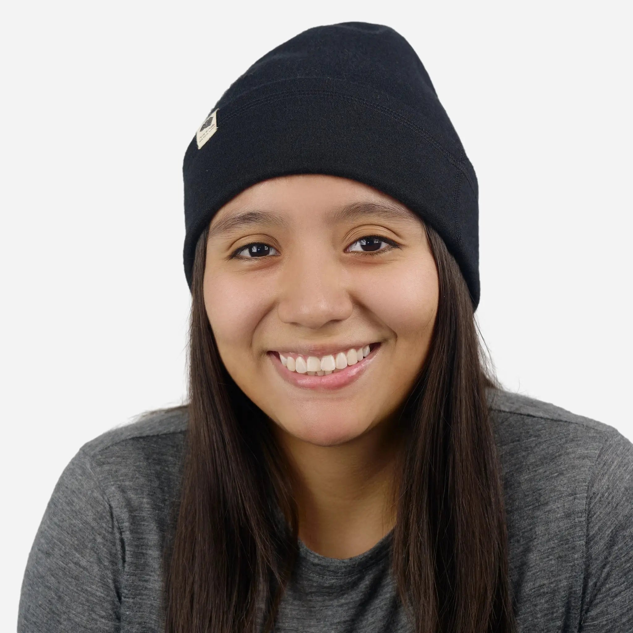 Alpaca Wool Folded Beanie Hat for Men & Women - 420 Midweight Warm Winter Knit Cap - Perfect for Skiing, Hiking and Cold Weather Outdoor Activities