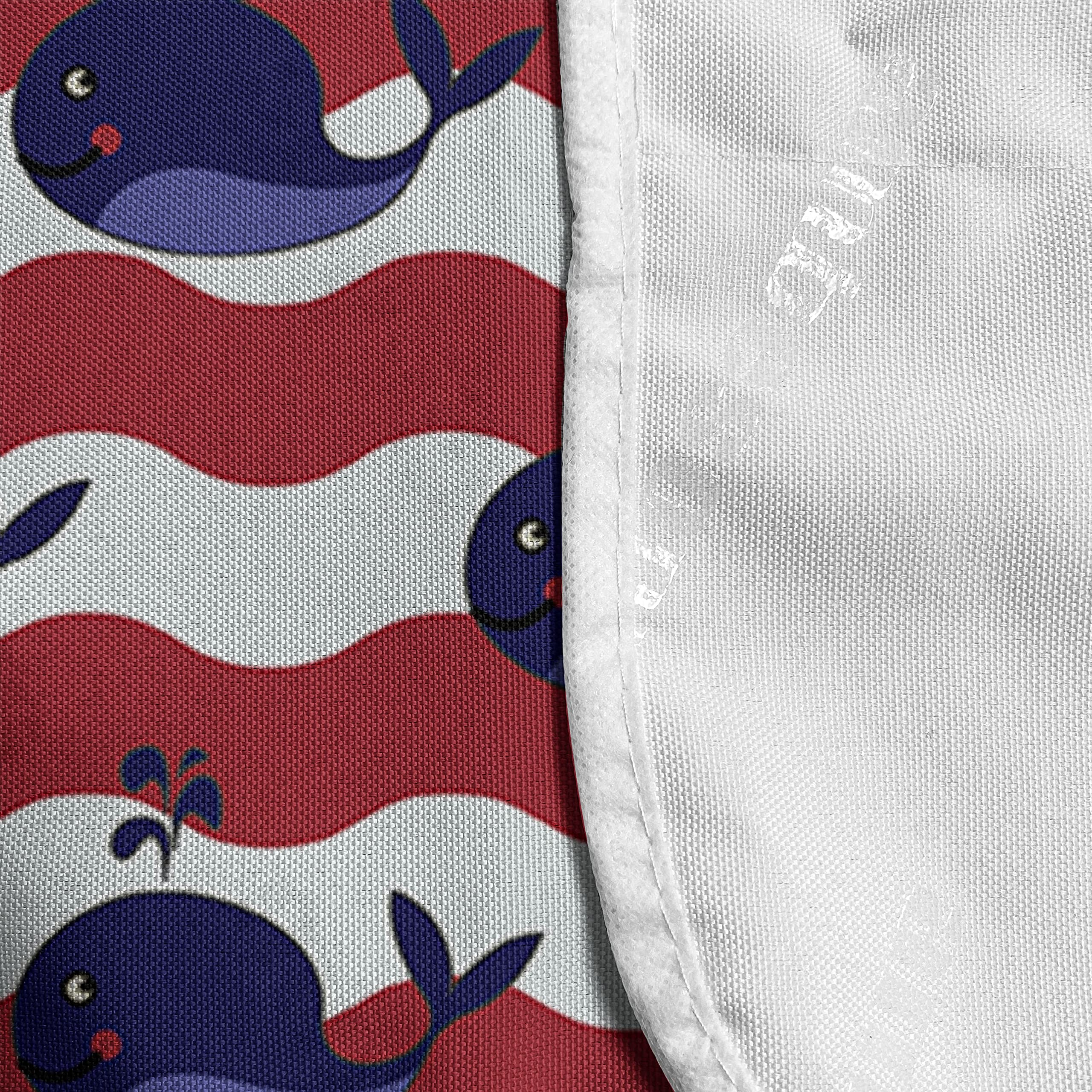 Ambesonne Whale Microwave Oven Cover - Waterproof Kitchen Organizer with Pockets, 36