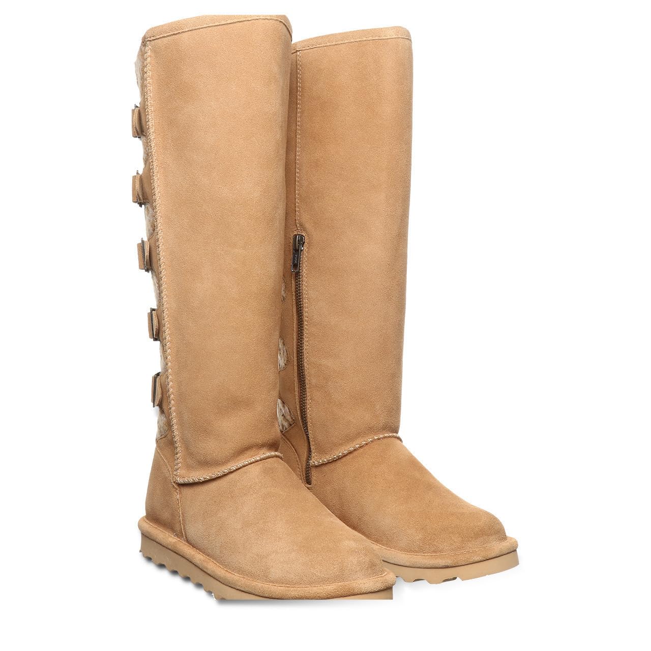 BEARPAW Women's Boshie Tall Winter Boots - Classic Suede Slip-On Ankle Boots for Women | Comfortable & Warm Snow Boots | Perfect for Casual Outfits, Winter Hiking & Cold Weather Fashion