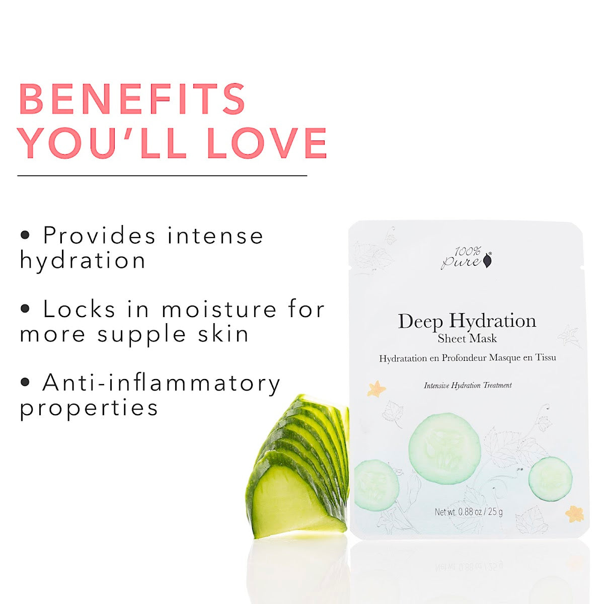 Deep Hydration Sheet Mask for Dry Skin - Korean Skincare Facial Mask with Hyaluronic Acid & Collagen - Moisturizing & Anti-Aging Treatment for Women & Men - Perfect for Night Routine, Travel & Spa Days