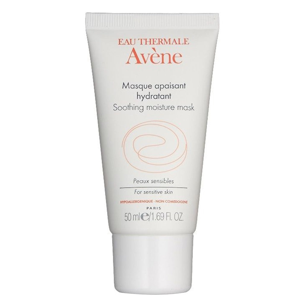 Avene Soothing Moisture Mask for Sensitive Skin - Hydrating Facial Mask with Thermal Spring Water - 1.69 fl oz (50ml) - Perfect for Dry, Irritated Skin Care Routine & Post-Procedure Recovery