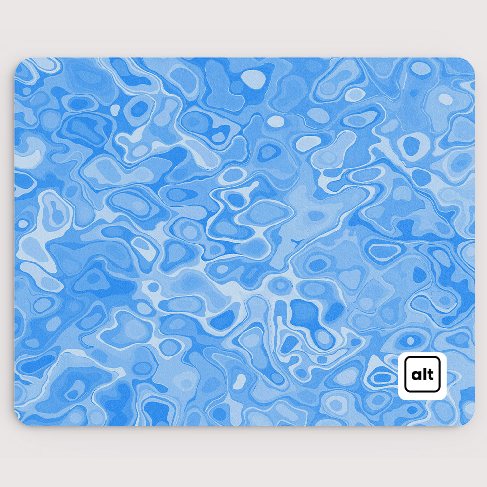 Premium Blue Quartz Gaming Mouse Pad - Non-Slip, Smooth Surface for PC & Laptop - Perfect for Office Work, Gaming, and Graphic Design