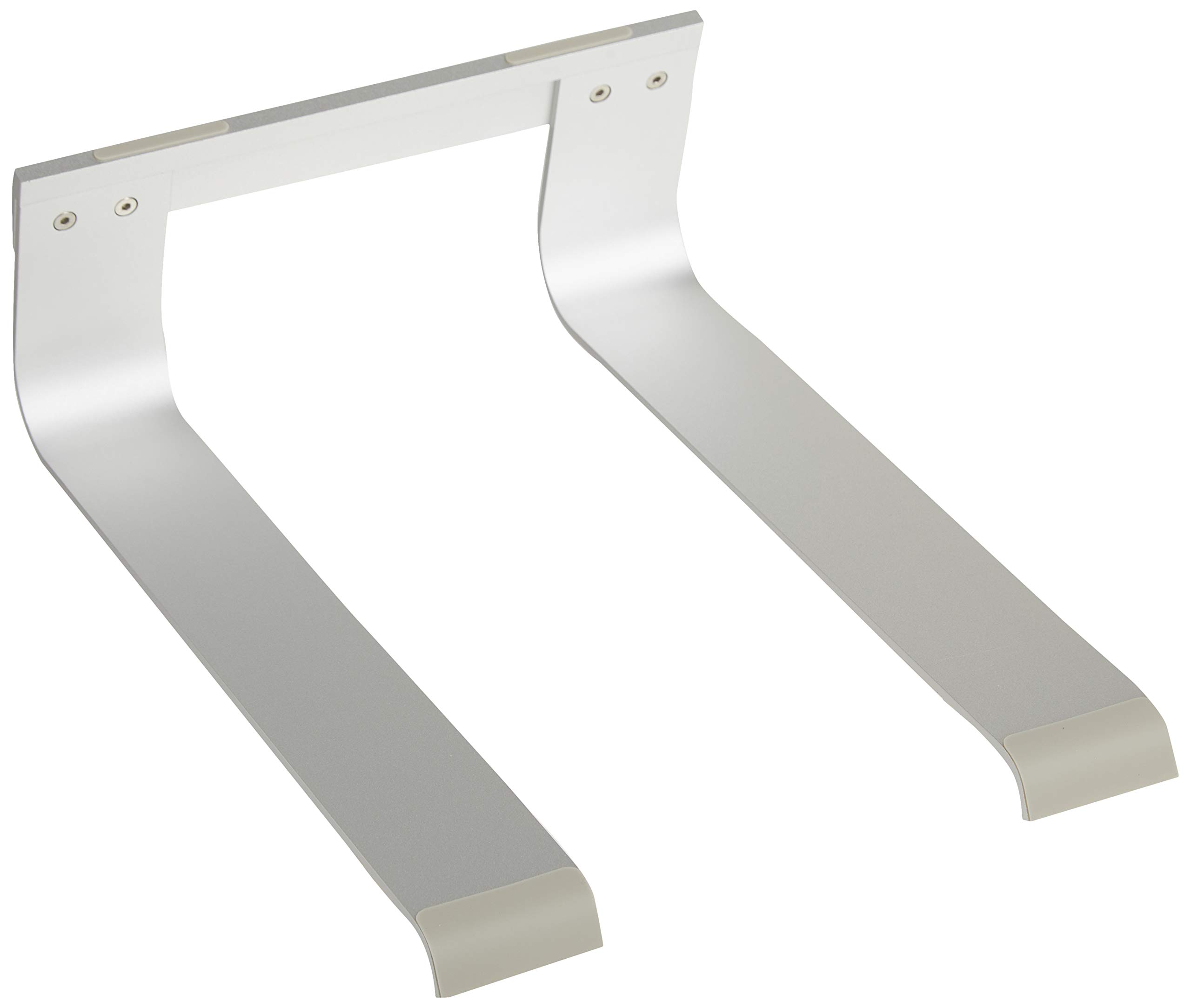 Premium Aluminum Laptop Stand with Ventilation - Ergonomic & Portable Riser Holder for All Notebooks (Silver) | Perfect for Home Office, Gaming & Travel Use