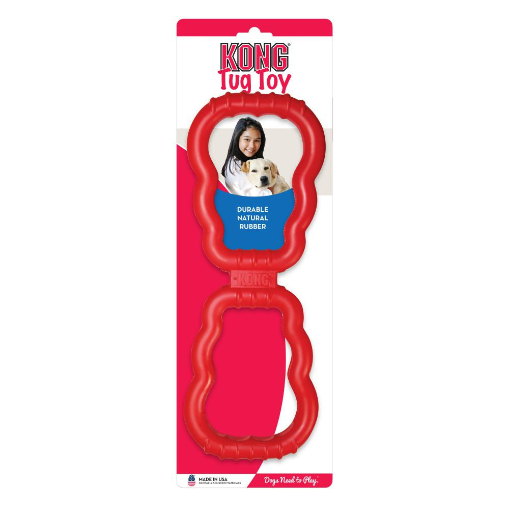 Kong Tug Dog Toy - Durable Chew-Resistant Interactive Play for Medium & Large Dogs - Perfect for Fetch, Tug-of-War & Training Sessions