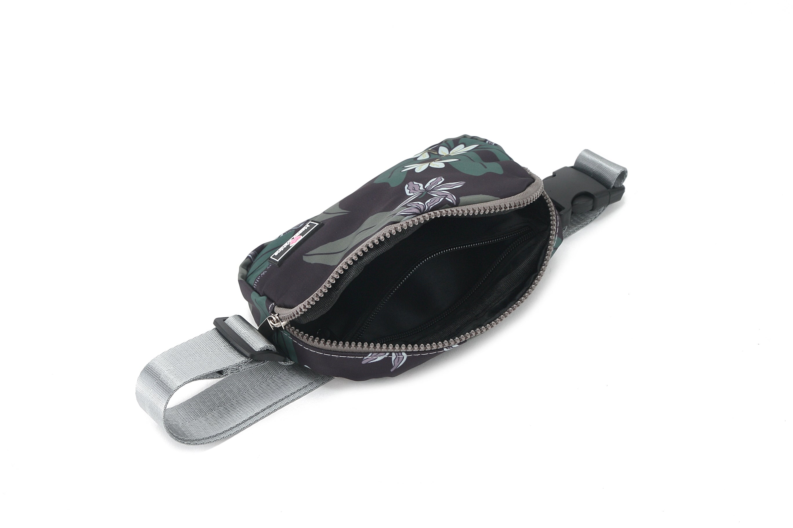 Jenna Naupaka Grey Belt Bag - Fashionable Waist Pack for Women, Perfect for Travel, Running, Hiking & Everyday Use