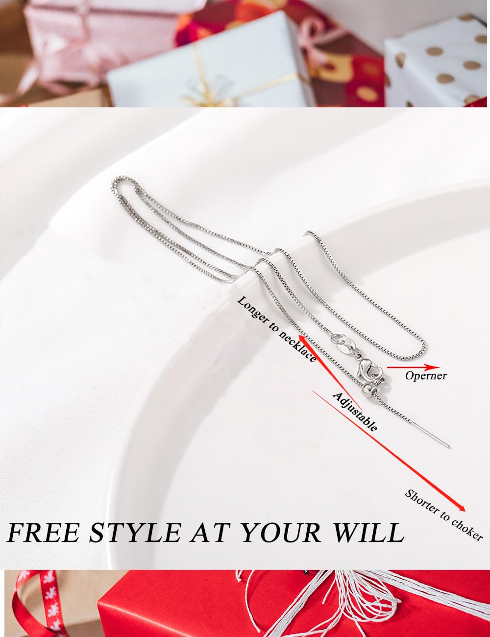 30th Birthday Gifts for Women - Sterling Silver Adjustable Pearl Necklace for Daughter, Wife, Mother - Perfect for Anniversary, Graduation & Special Occasions
