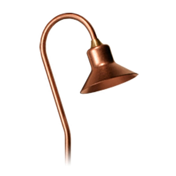 FX TD12CU 12W Copper LED Path Light - Outdoor Landscape Lighting for Garden, Walkway, and Driveway Illumination