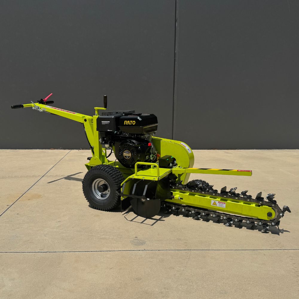 Forestwest 600MM Walk Behind Trencher - 15HP Gas Powered Ditch Digger Machine for Landscaping, Irrigation & Cable Installation (Model BM689)