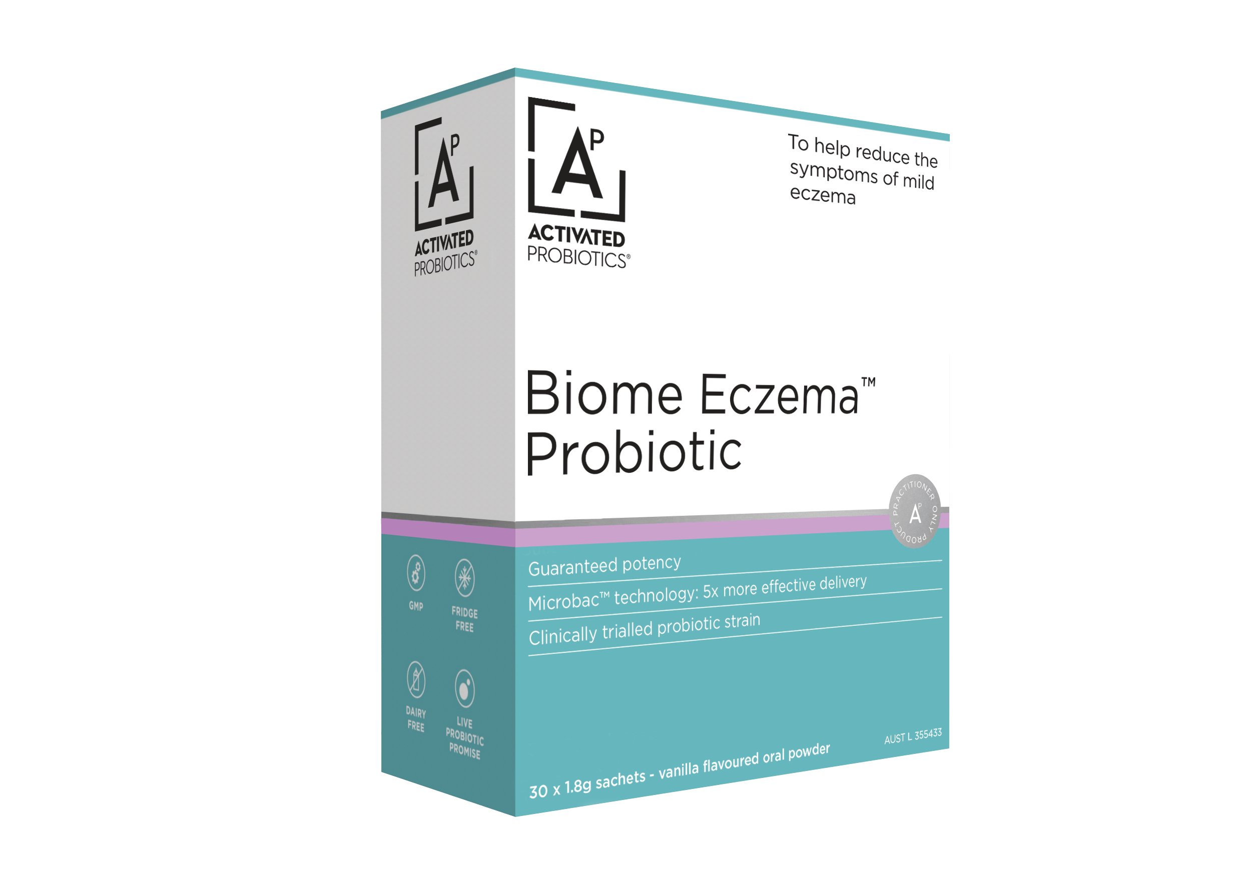 Best Activated Probiotics for Eczema Relief - Biome Eczema Probiotic Supplement for Skin Health | Supports Gut & Immune System | Daily Use for Adults & Kids