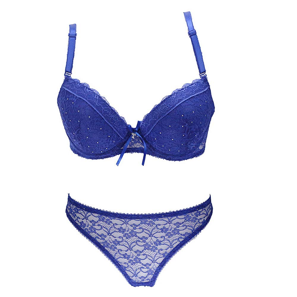 Swbreety Women's Lingerie Set - Sexy Push Up Lace Bra & Bikini Panties - Comfortable Underwear for Date Night, Wedding Night, Valentine's Day Gift