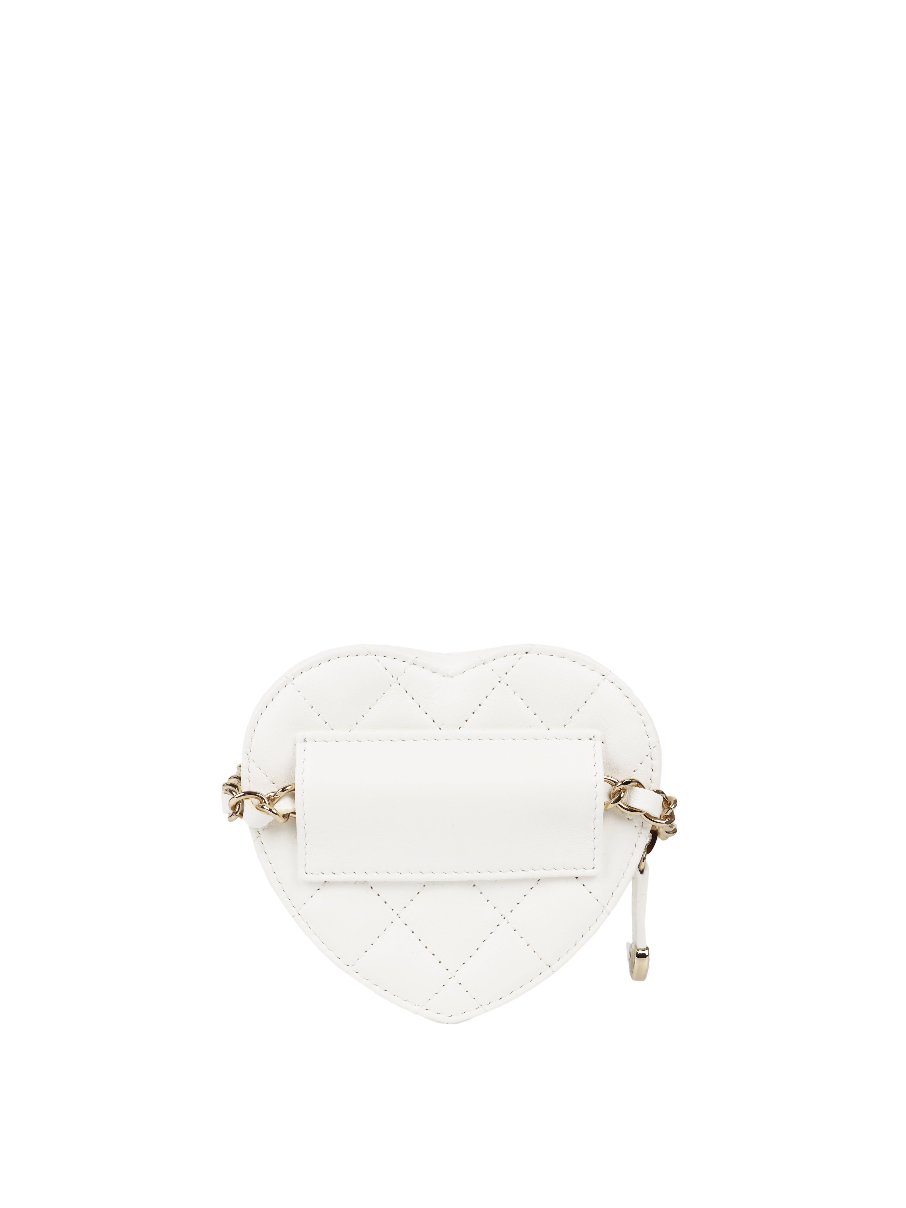 Chanel 22S White Heart Belt Bag with Light Gold Hardware - Elegant Crossbody Bag for Women, Perfect for Date Night, Parties & Special Occasions