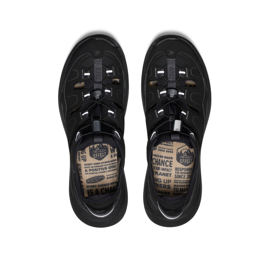 Men's WK450 Comfortable Walking Sandals - Black/Black | Lightweight & Supportive for Hiking, Travel & Outdoor Activities